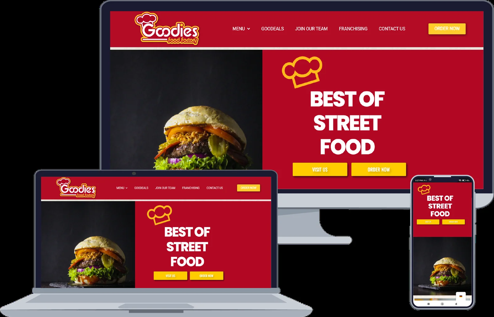 Projektansicht: Goodies Food Factory
