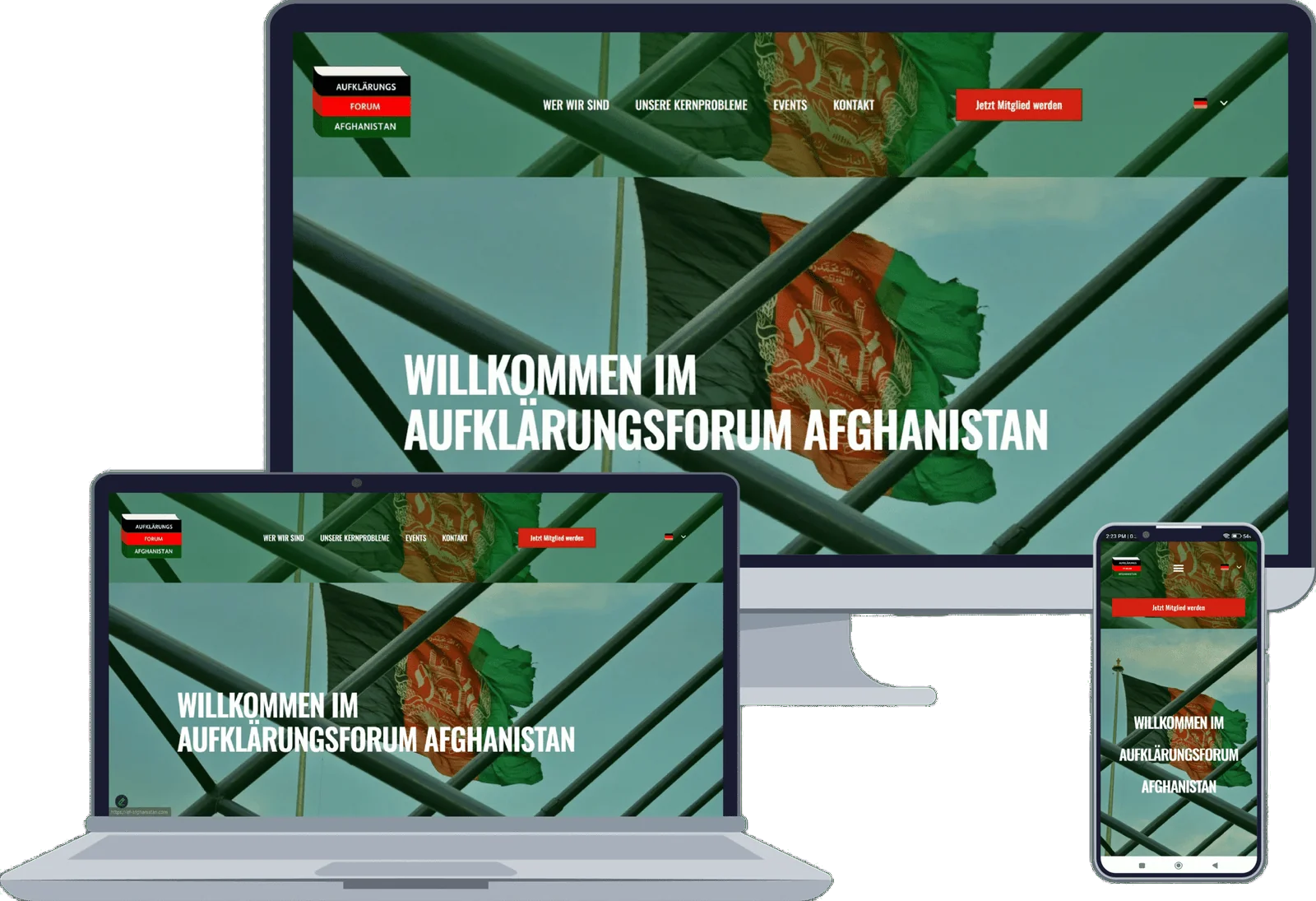 Projektansicht: Aufklärungsforum Afghanistan
