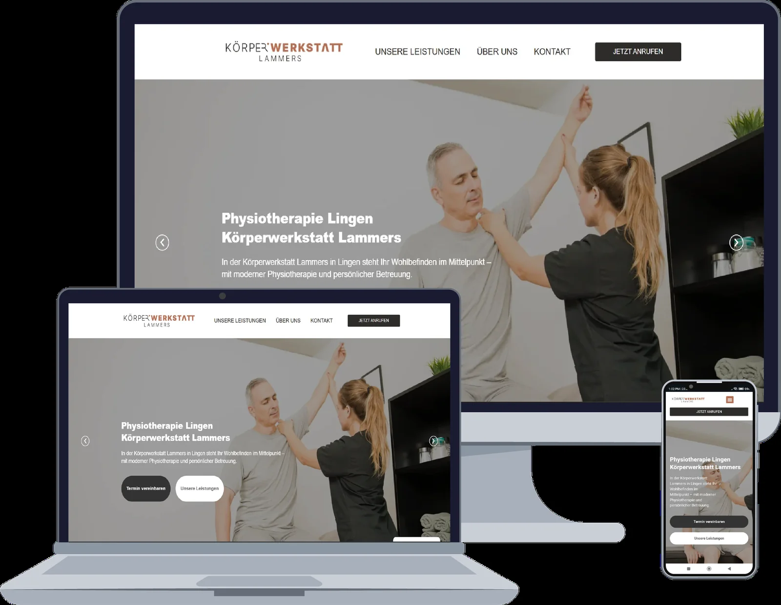 Projektansicht: Physiotherapie Lammers Lingen