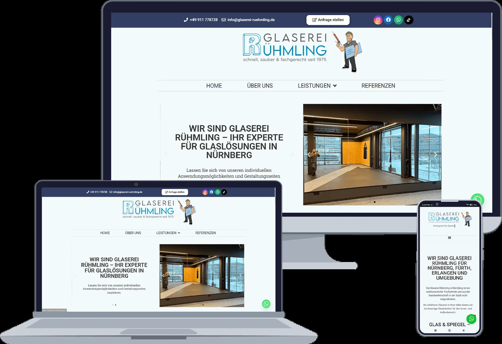 Projektansicht: Glaserei Rühmling